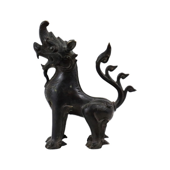 Image 1 of Bronze Foo Dog Statue