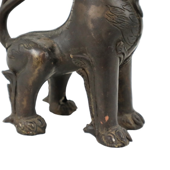 Image 1 of Bronze Foo Dog Statue