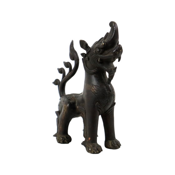 Image 1 of Bronze Foo Dog Statue