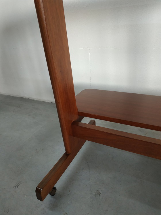 Image 1 of Carrello portavasi in legno vintage con ruote