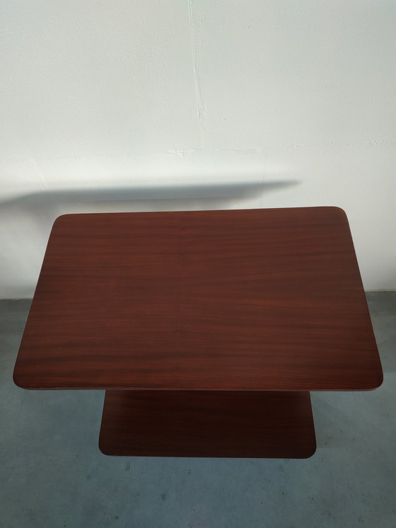 Image 1 of Carrello portavasi in legno vintage con ruote