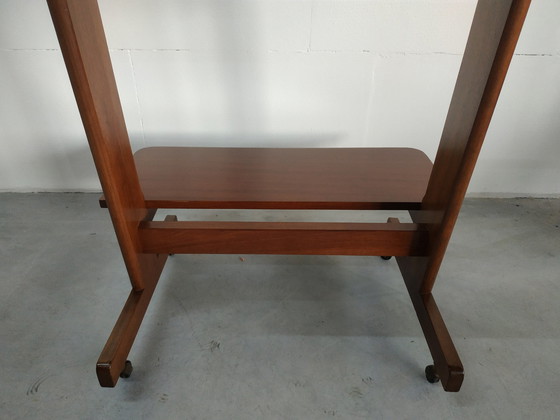 Image 1 of Carrello portavasi in legno vintage con ruote