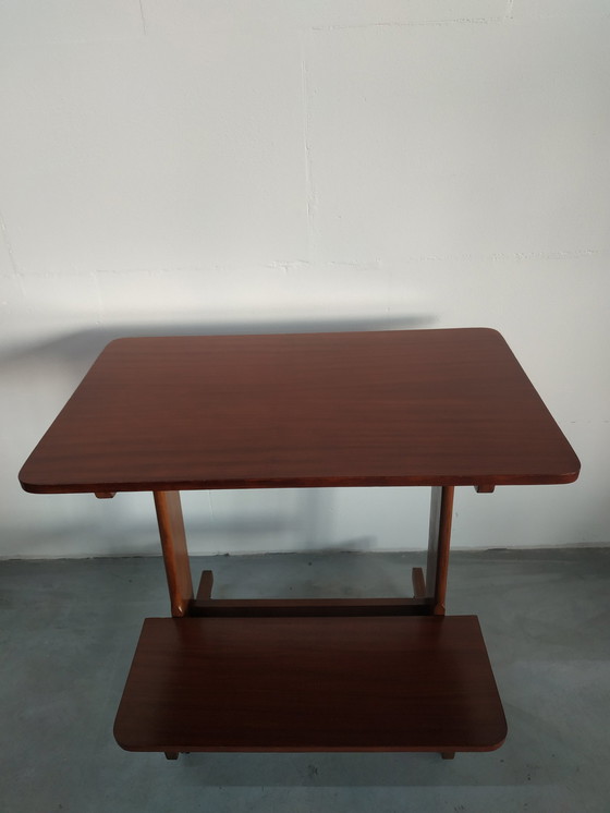 Image 1 of Carrello portavasi in legno vintage con ruote