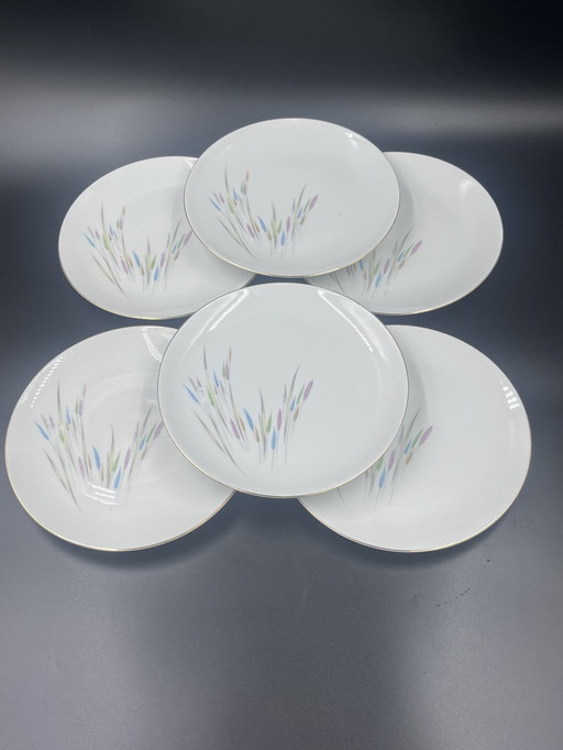 Set Of 6 Bareuther Dessert Plates