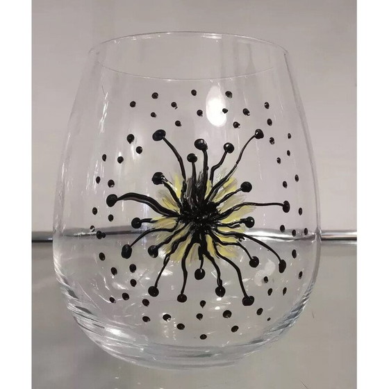 Image 1 of Set di 6 bicchieri da acqua in vetro trasparente vintage