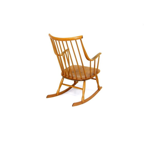 Image 1 of Vintage beechwood armchair by Nesto Stolfabrik, Sweden 1960s