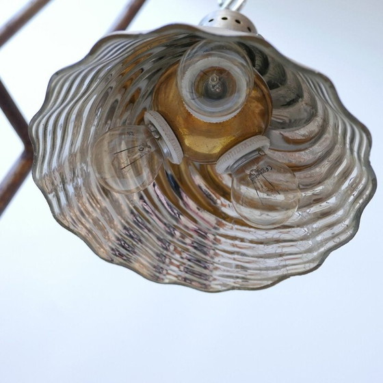 Image 1 of Vintage X Ray Gold Mercury Shade Pendant Light