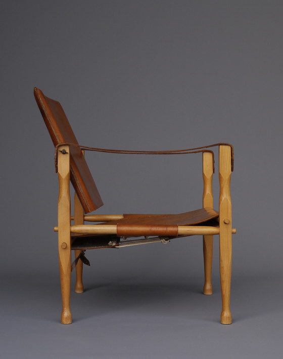 Image 1 of Chaise Safari en bois WIlhelm Kienzle