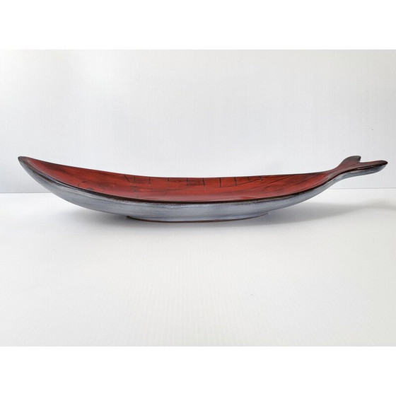 Image 1 of Vintage red dish, 1950