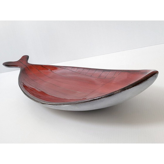 Image 1 of Vintage red dish, 1950
