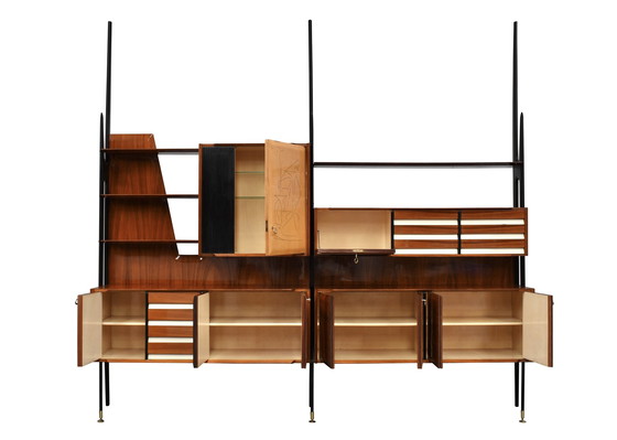 Image 1 of Monumental Vittorio Dassi free standing wall unit for Mobili Cantù – Italy, circa 1950