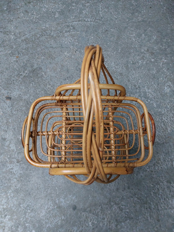 Image 1 of Rattan serving trolley