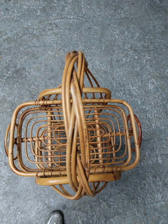 Image 1 of Rattan serving trolley