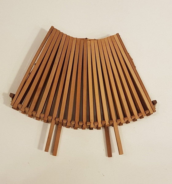 Image 1 of Folding Bamboo Fruit Bowl