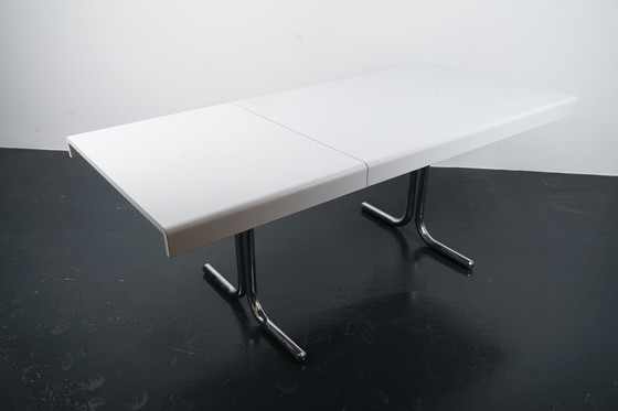 Image 1 of German Space Age extendable dining table or desk, 1970s