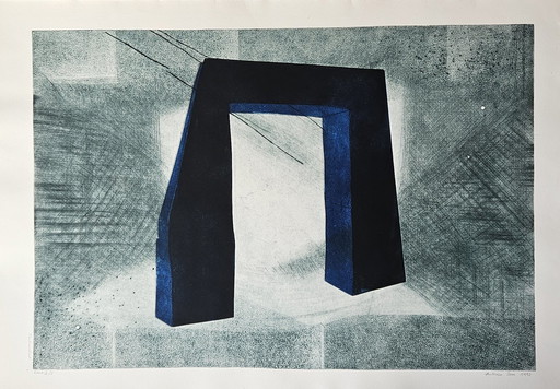 Color etching Antonia Dombrowsky 1990- Color engraving Handmade paper