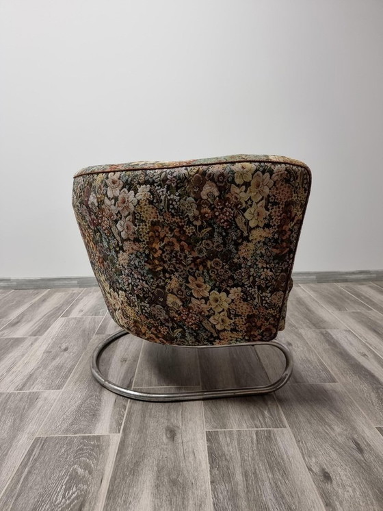 Image 1 of Chromed Armchair By Jindrich Halabala