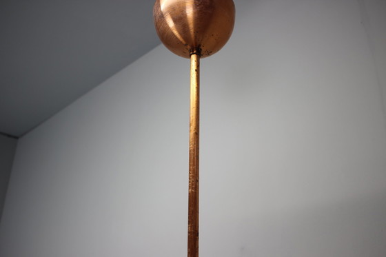Image 1 of Lampadario in rame Bauhaus UFO di Josef Hurka, Cecoslovacchia, anni '30