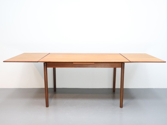 Image 1 of Mid - Century Modern Dining Table Extendable To 2.30M Teak