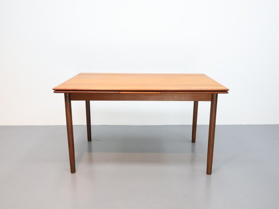 Image 1 of Mid - Century Modern Dining Table Extendable To 2.30M Teak