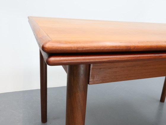 Image 1 of Mid - Century Modern Dining Table Extendable To 2.30M Teak