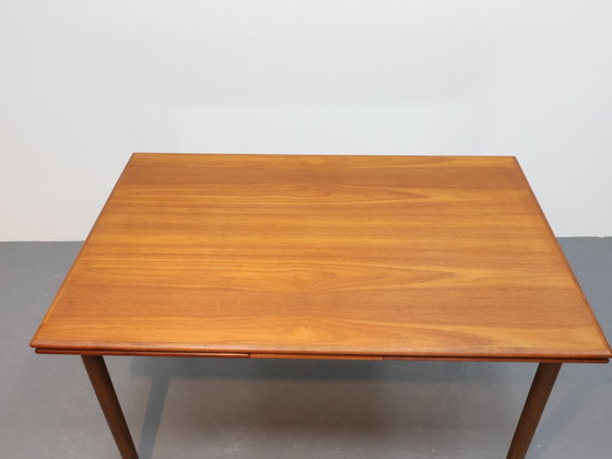 Image 1 of Mid - Century Modern Dining Table Extendable To 2.30M Teak