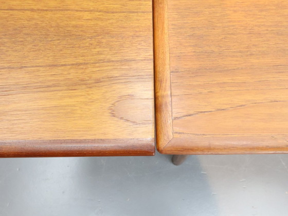 Image 1 of Mid - Century Modern Dining Table Extendable To 2.30M Teak