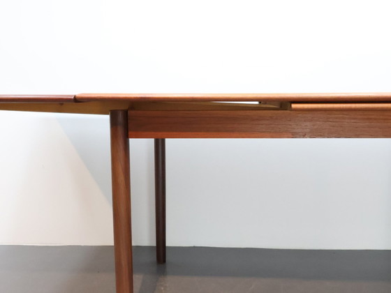 Image 1 of Mid - Century Modern Dining Table Extendable To 2.30M Teak