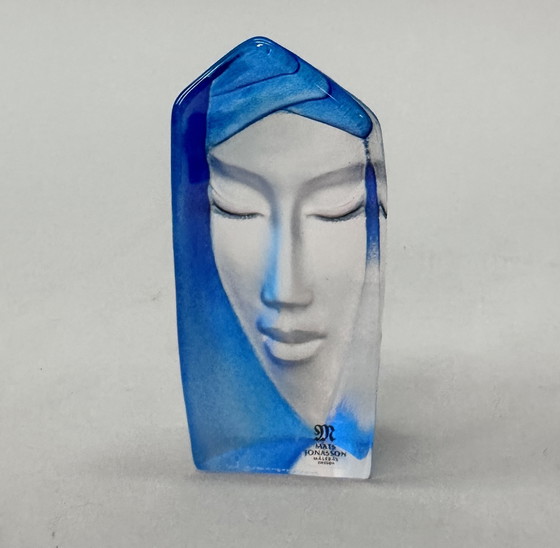 Image 1 of Small art glass object. Design, Mats Jonasson, Sweden.