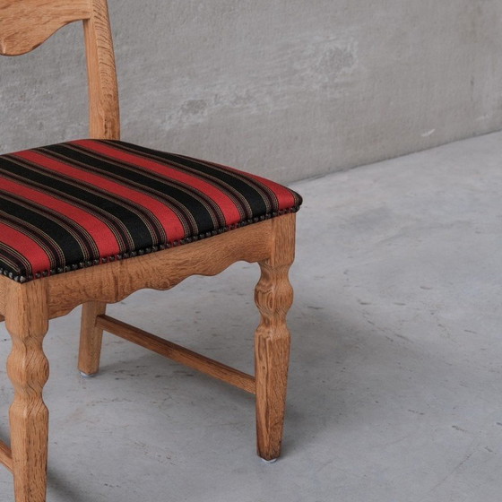 Image 1 of Set of 6 vintage oakwood Danish dining chairs by Henning Kjaernulf, 1960s