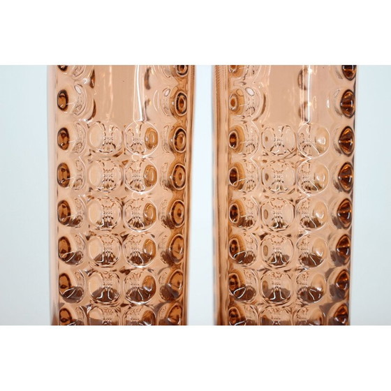 Image 1 of Pair of vintage glass vases by Rudolf Jurnikl, Czechoslovakia 1962