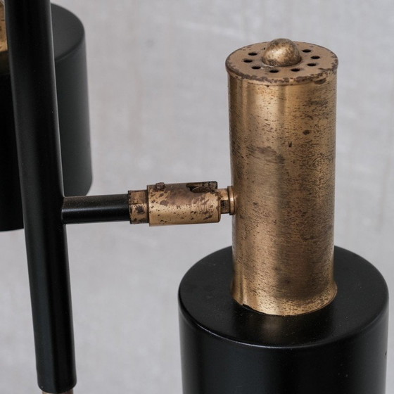 Image 1 of Vintage No.2 brass floor lamp, Holland 1970s