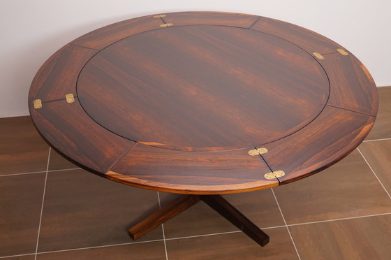 Image 1 of Dyrlund Lotus Flip Flap dining table made of rosewood