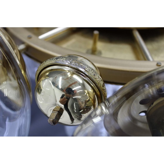 Image 1 of Vintage chandelier in brass by Kamenicky Senov, 1970s