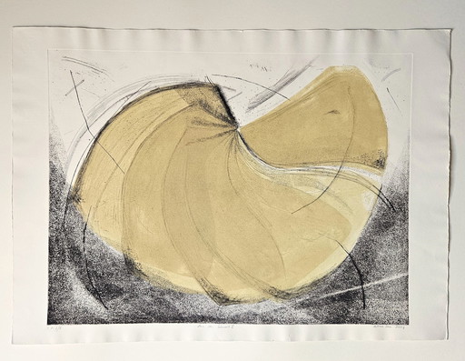 Colour Etching  Antonia Dombrowsky 2003 - Color Engraving Handmade Bütten-Paper 