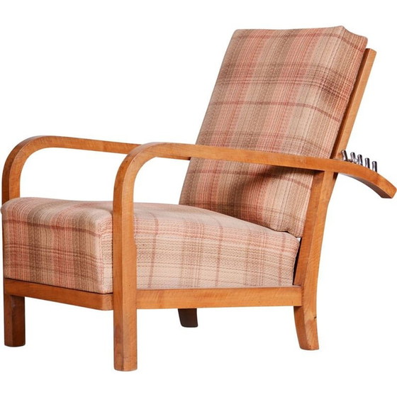 Image 1 of Sedia vintage in noce "Art Déco", Repubblica Ceca 1930 