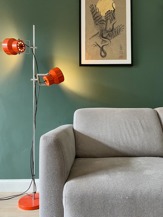 Image 1 of Lampadaire vintage orange Anvia | 1970