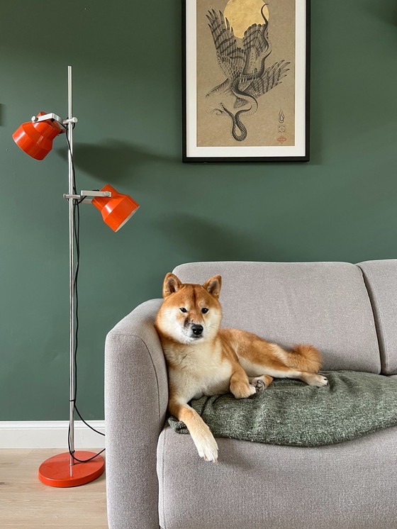 Image 1 of Lampadaire vintage orange Anvia | 1970