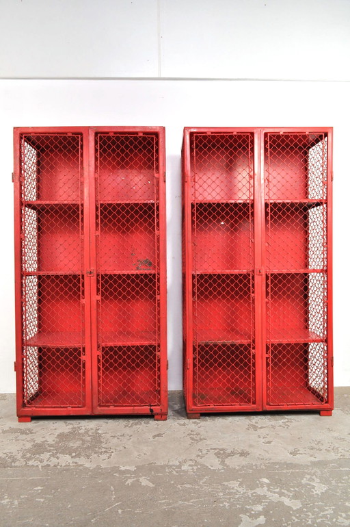 Vintage mesh lockers