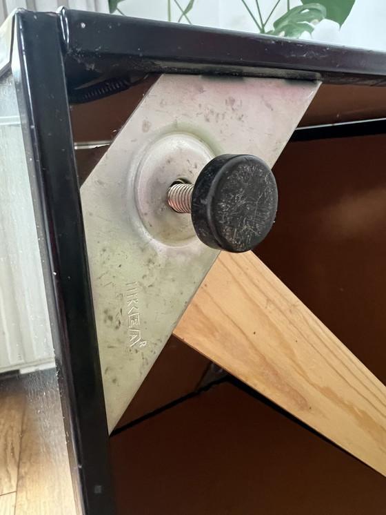 Image 1 of Table d'appoint vintage miroir cube