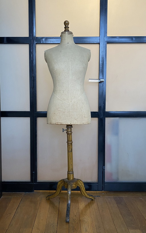 Original Antique French Mannequin In The Stockman Style