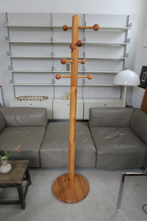 Italian Coat Stand in Pine 70s