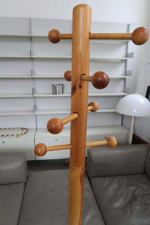 Italian Coat Stand in Pine 70s