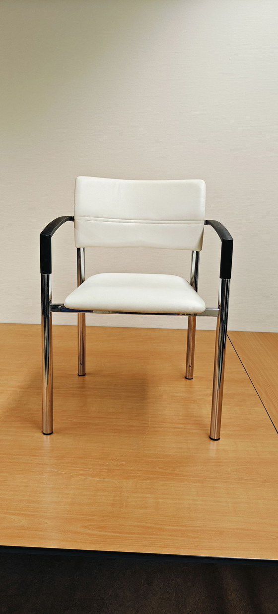 Image 1 of 4x Wiesner Hagar Alu Form White Faux Leather