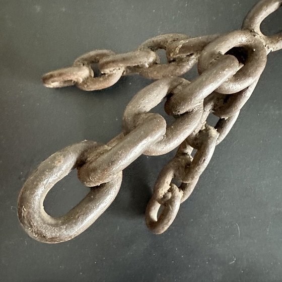 Image 1 of Tavolino brutalista di metà secolo - Catena dell'ancora