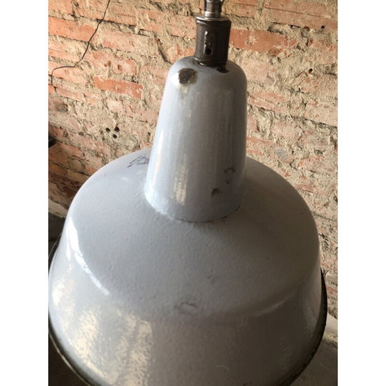Image 1 of Ceiling Lamp  vintage Industrial Factory from Wikasy A23, 1950s