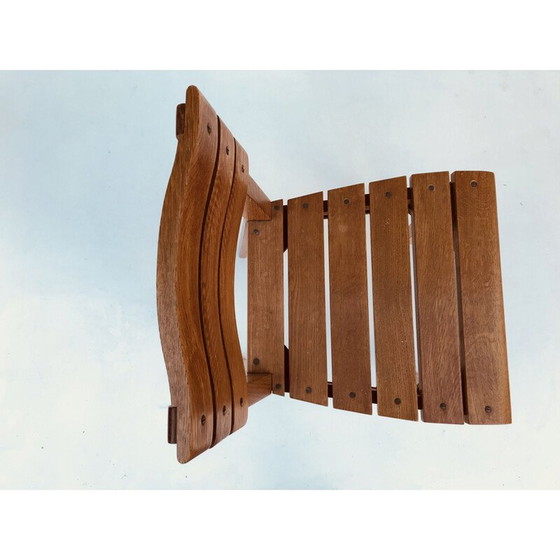 Image 1 of Set di 6 sedie vintage in rovere di Charles Dudouyt per La Gentilhommière, Francia 1960