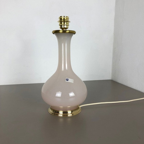 Image 1 of Vintage opaline Murano glass table lamp by Cenedese Vetri, 1960s