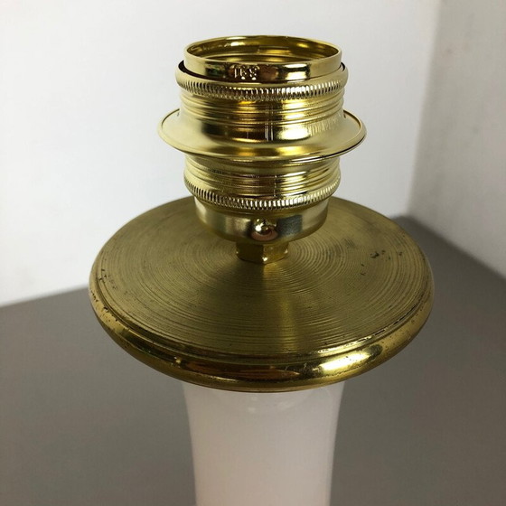 Image 1 of Vintage opaline Murano glass table lamp by Cenedese Vetri, 1960s