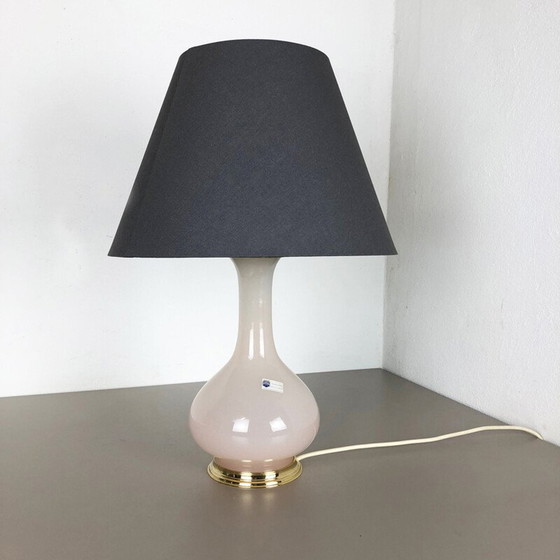 Image 1 of Vintage opaline Murano glass table lamp by Cenedese Vetri, 1960s